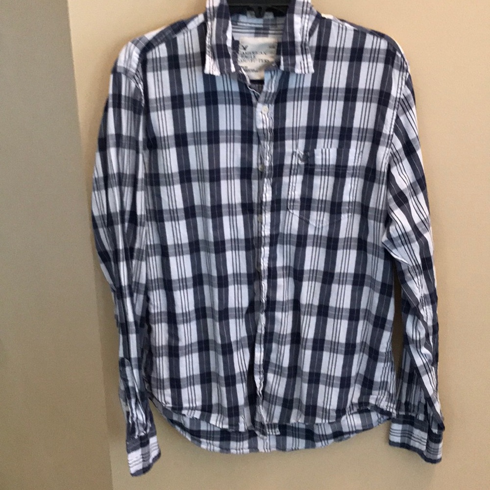 American Eagle plaid button up